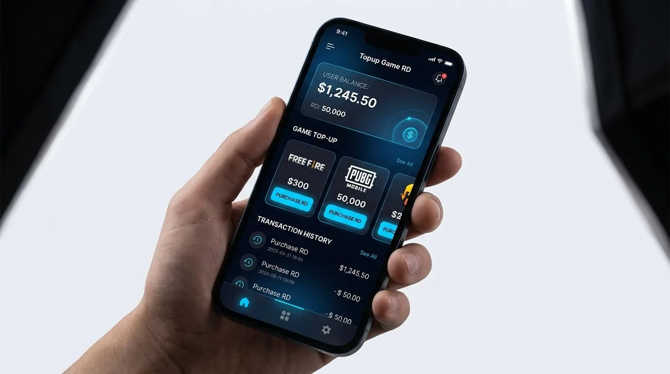 Interface top up game royal dream di Topup RD Murah Abadi